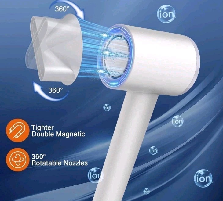 Coby Turbo Hair Dryer - White - 1300 Watt - Advance Ionic Function - BRAND NEW