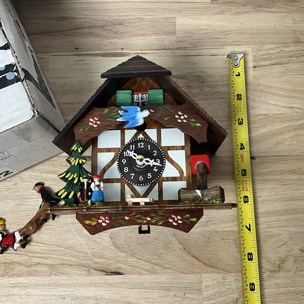 Trenkle Black Forest Clock Black Forest House - MISSING PENDULUM - READ