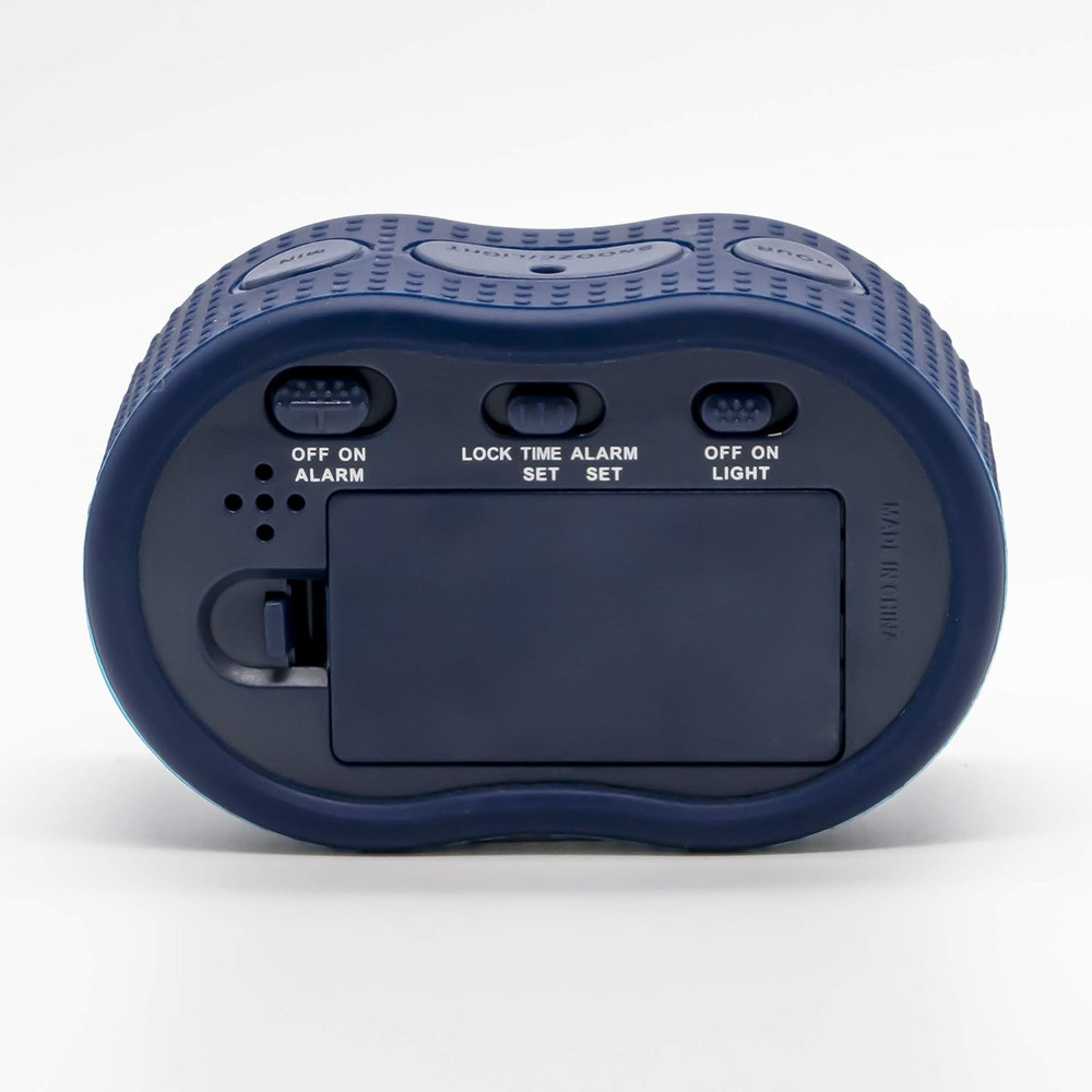 Smartlight Rubber Alarm Clock with Automatic Night Light and Large Display – Eas