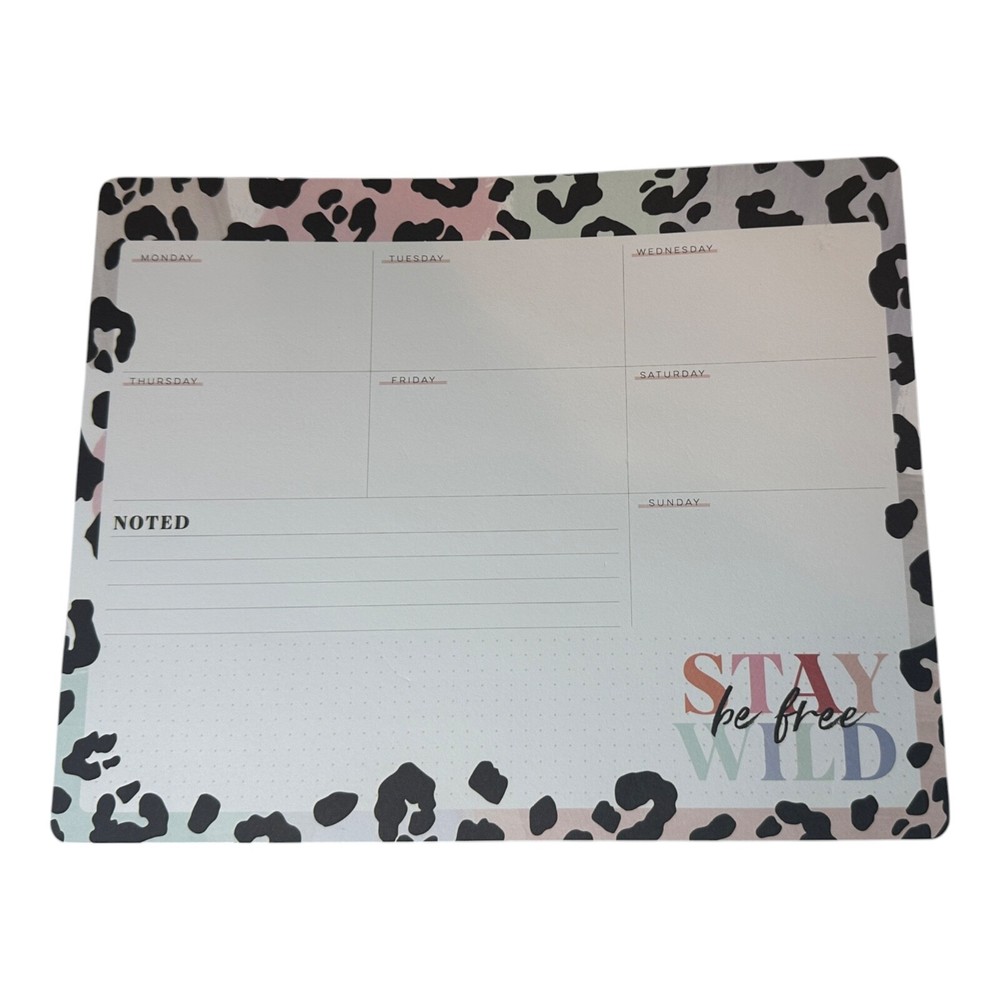 Happy Planner Colorful Leopard Weekly Note Pad / Mouse Pad