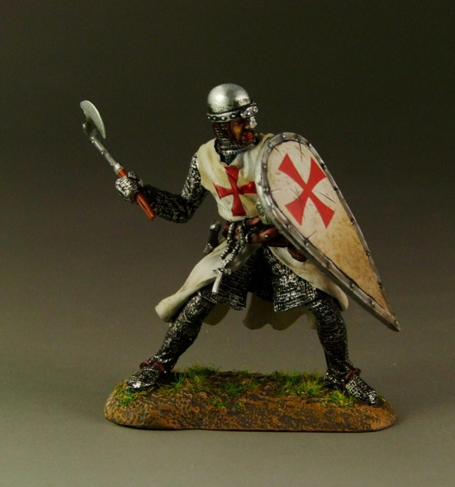 EAGLE MINIATURES CRUSADERS & SARACENS TEM002 TEMPLAR WITH AXE & SHIELD