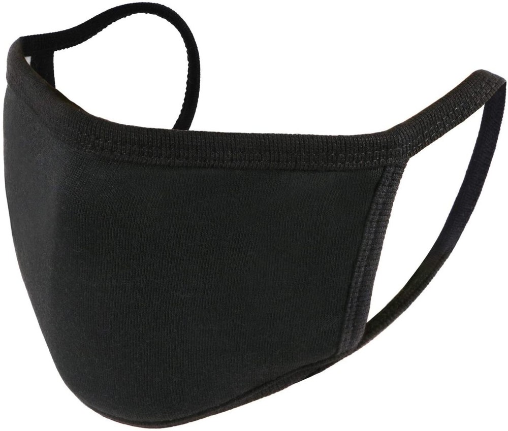 Black cotton face mask