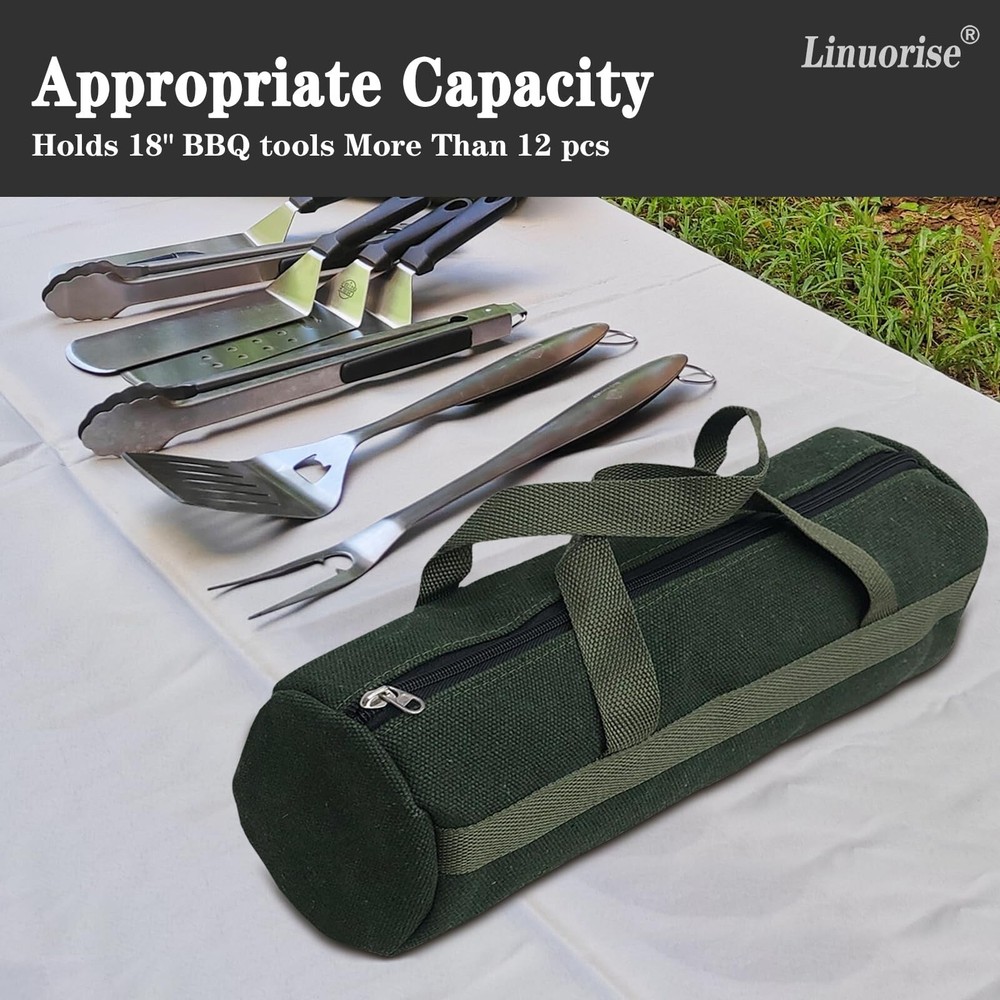 Grill Accessory Storage Bag, Tools Storage for Outdoor Grilling, Extra Thick ...