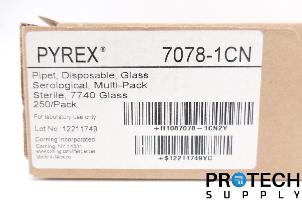 Pyrex 7078-1CN Disposable Serological Pipets NEW