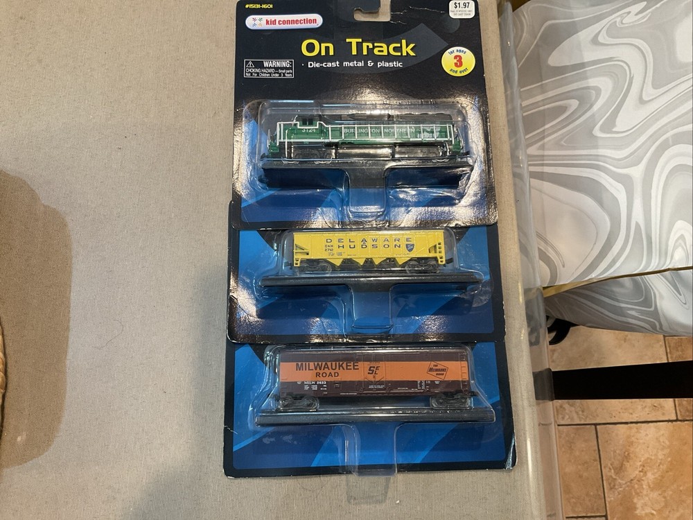 on track die-cast Trains