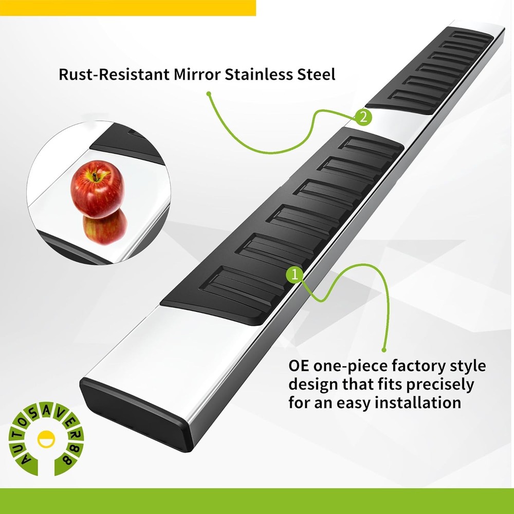 Dodge Ram 1500 Crew Cab Side Steps 2009-2018 Stainless