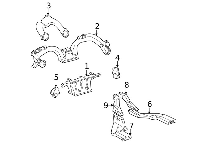 Genuine GM Outer Duct 88970570