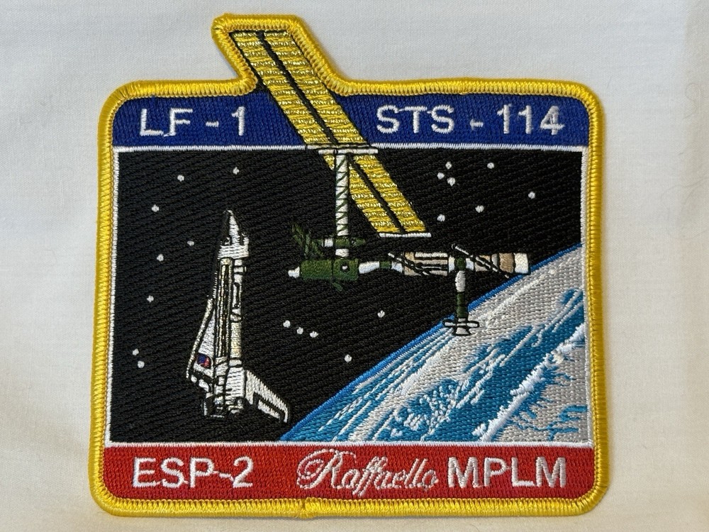 LF-1 STS-114 Space SHUTTLE Mission RAFFAELLO MODULE ESP-2 MPLM ISS NASA Patch