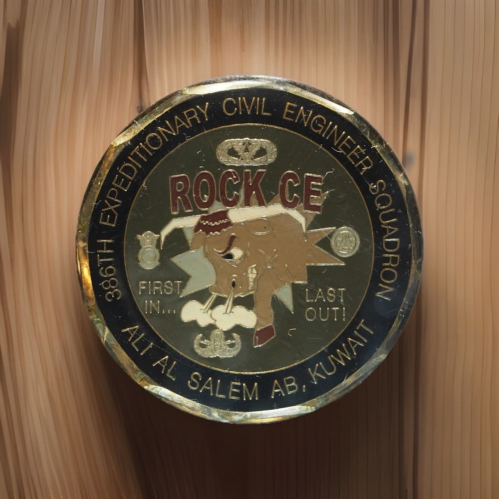 Challenge Coin, ROCK CE, Kuwait, 2003-2010, Engineer Squadron