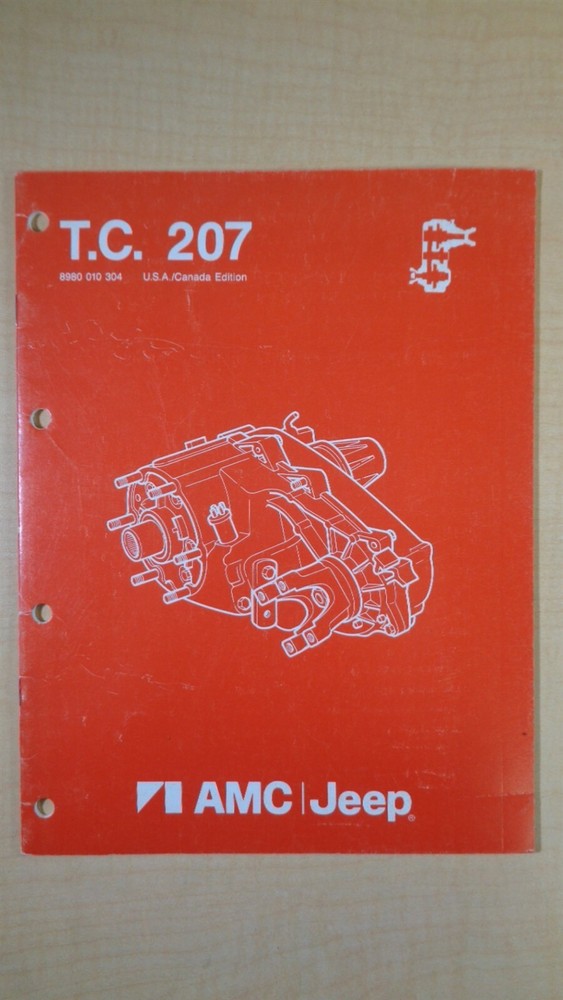 Jeep T.C. 207 Transfer Case Component Service Manual 8F B1