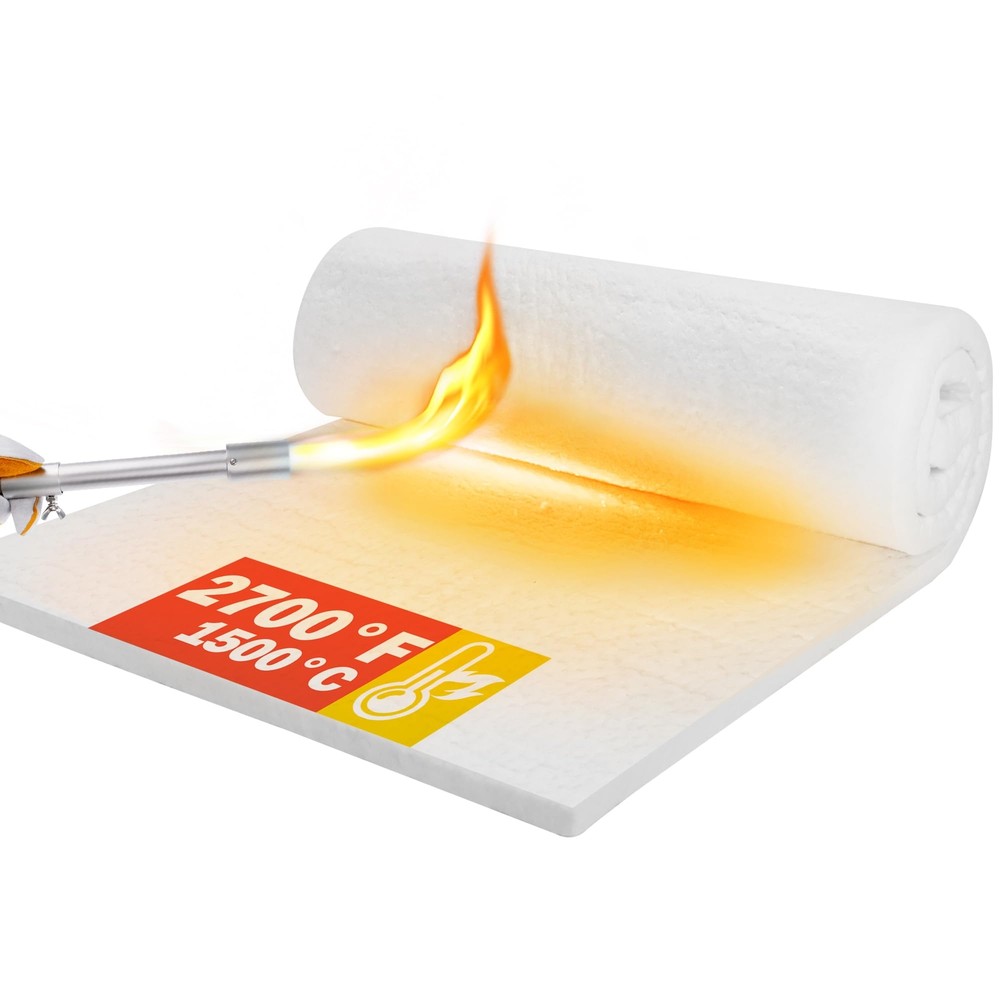 Ceramic Fiber Insulation 31"x24"x1" Thick 2600F Fireproof Insulation Blanket ...