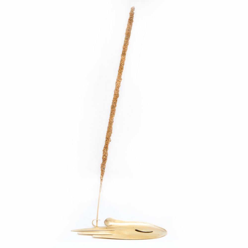 Hand Crescent Moon Incense Burner by New Moon Beginnings