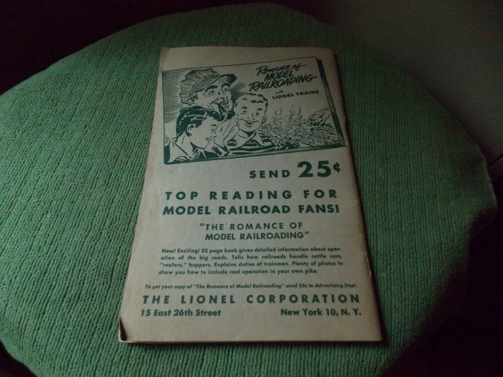 Instructions for Assembling and Operating Lionel Trains (1951) 64 Pages