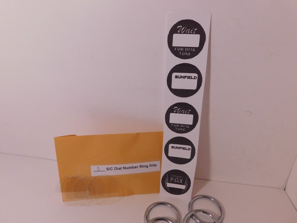 Five Original Stromberg Carlson Chrome Dial Ring Kits for your Stromberg Dials