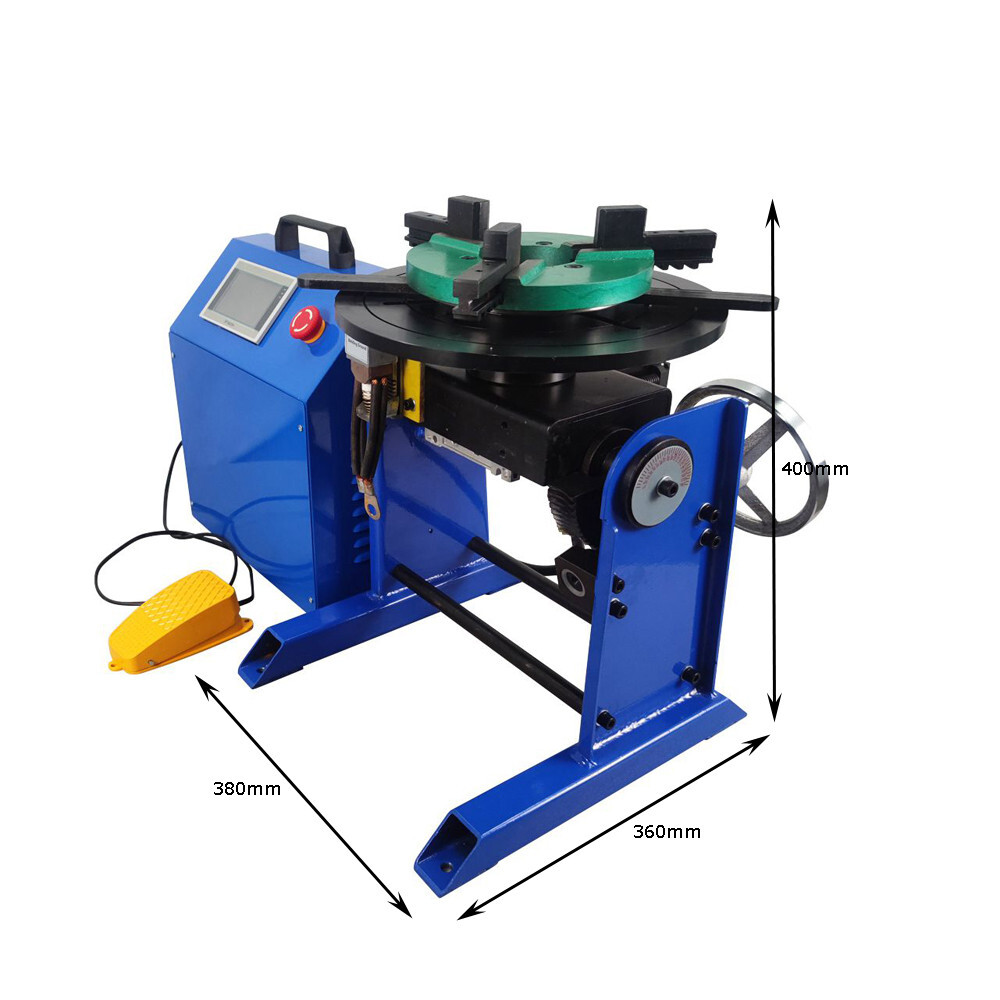 50KG Automatic Welding Positioner +200MM Chuck PLC Controller