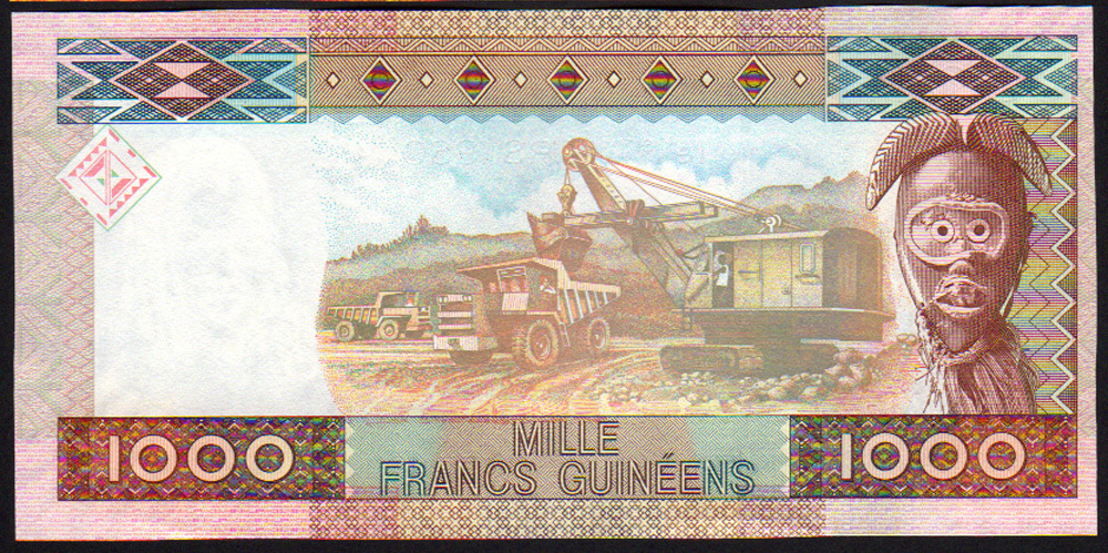 Guinea 1000 Franc 2010 P43 Mint Unc