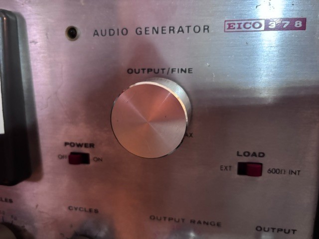 EICO Model 378 Audio Generator Working/Read