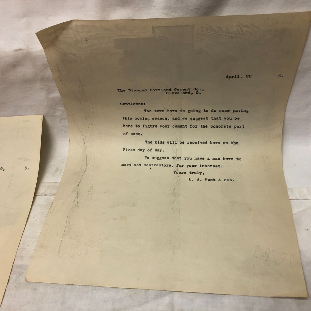 Letter Head Studebaker Correspondence Vintage 1929
