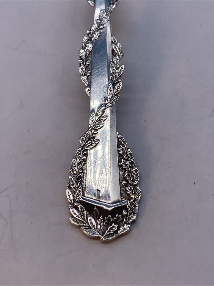 Antique Sterling Silver Washington Monument Souvenir Spoon