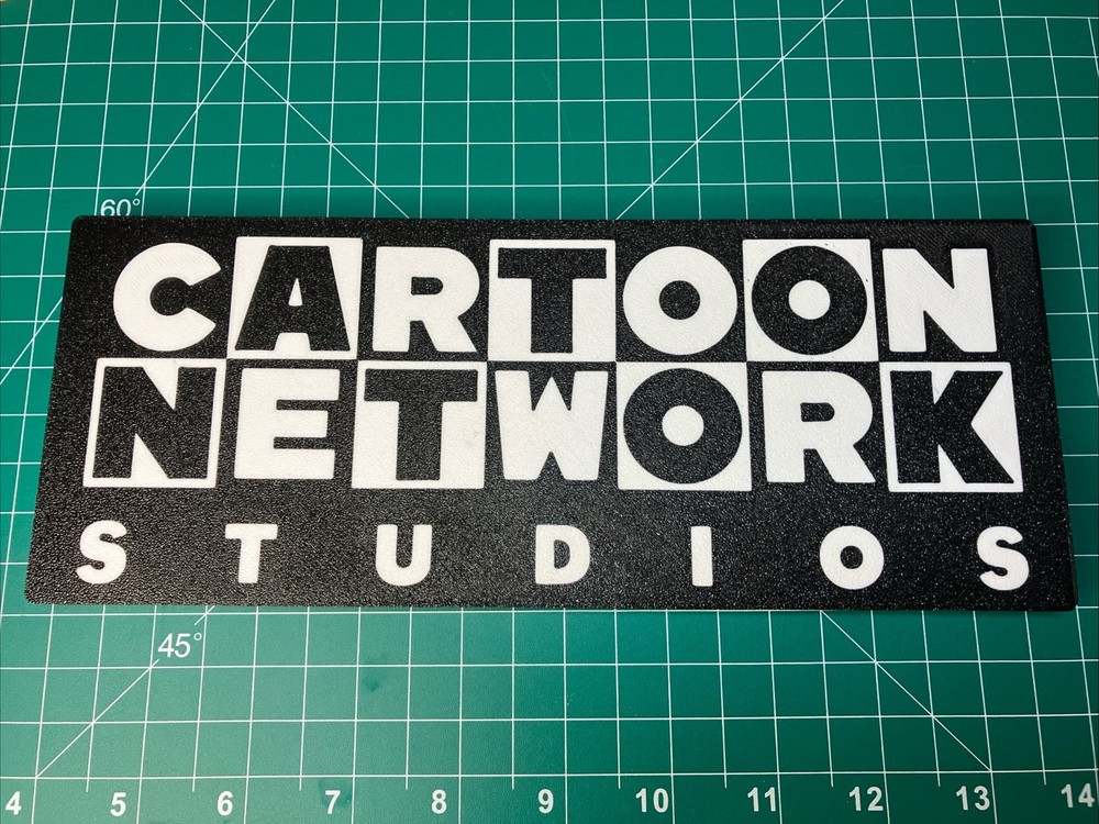 3D Printed Cartoon Network Studios Logo Sign Display Fan Art