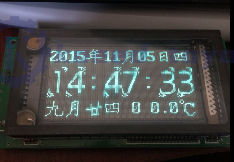 for GU12864-800B display module screen panel graphic grid vacuum fluorescent LCD