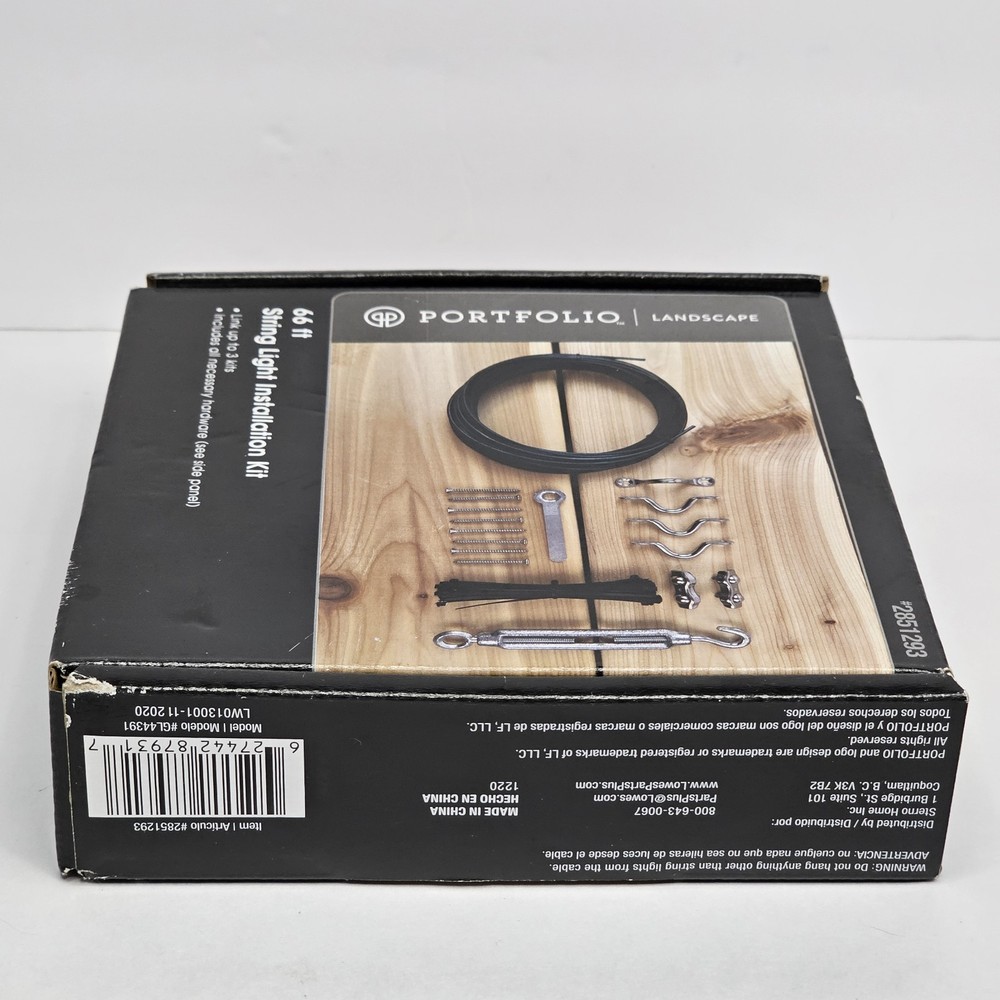 Portfolio Landscape 66 ft. String Light Installation Hardware Kit Harbor Breeze