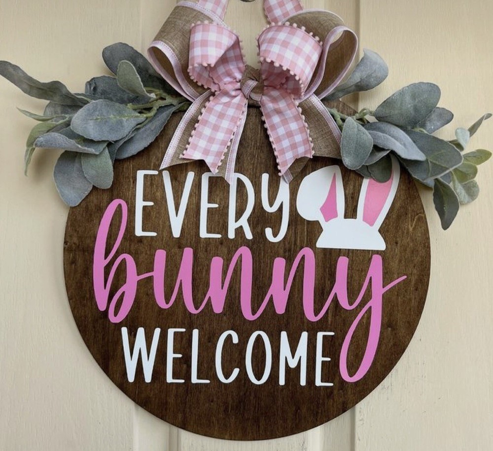 welcome sign front door