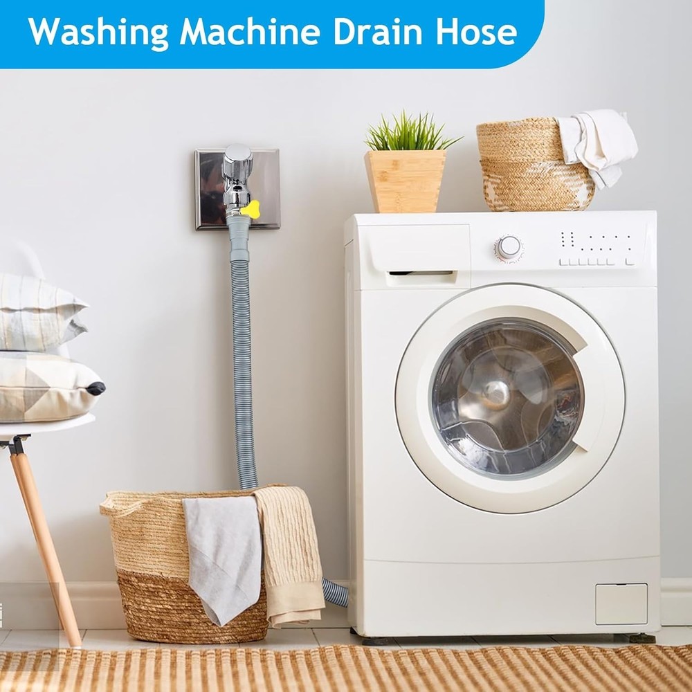 Washing Machine Drain Hose, Universal Dishwasher Hose White
