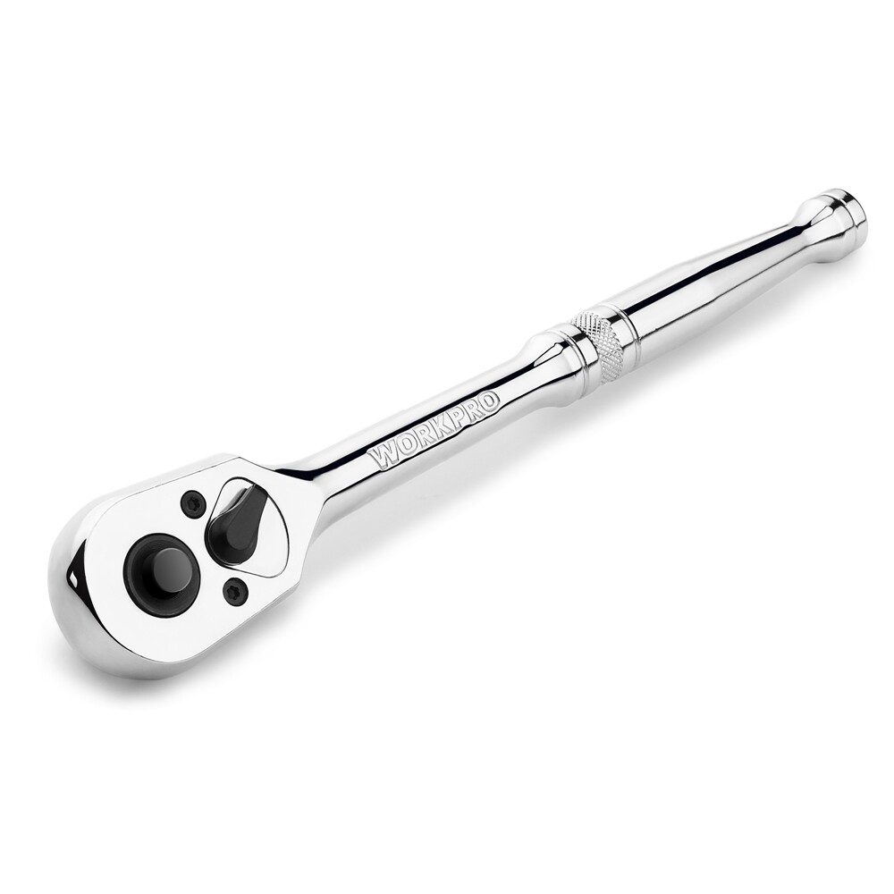WORKPRO 3/8" Drive Ratchet Handle 72-Tooth Reversible Quick-Release Ratchet Sets