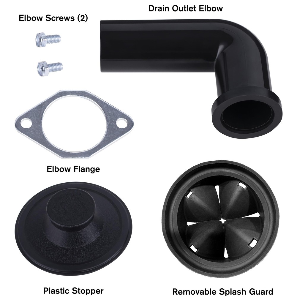10ustn5603b Torque Garbage Disposal System With Stainless Steel Impellers & Grid