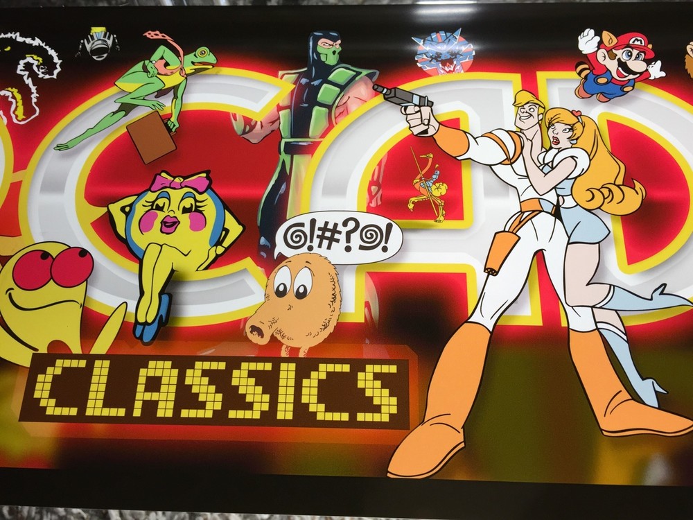 Arcade Classics Multicade/Mame Arcade Marquee 26"x8"