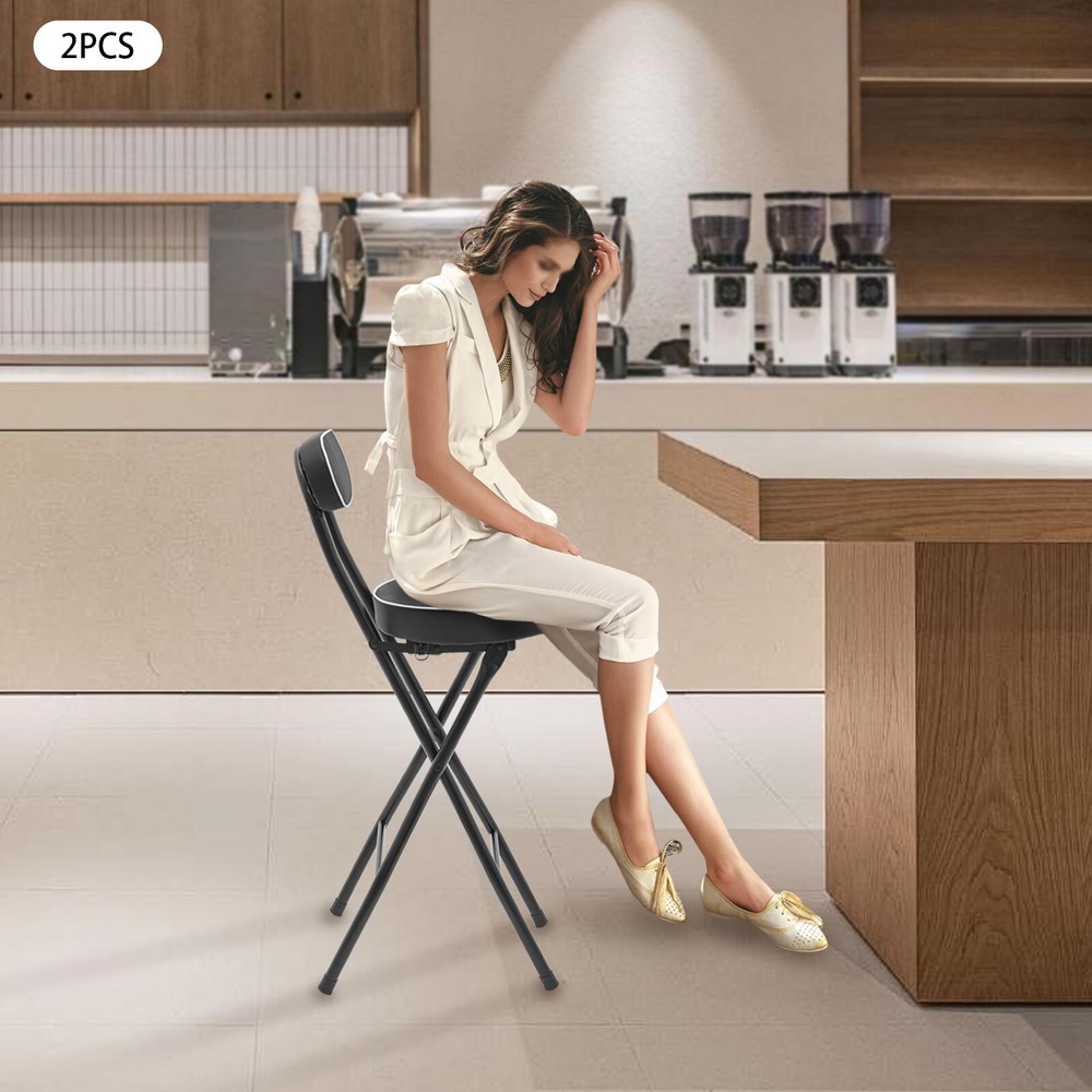 Cushioned Padded Folding Stool Folding Bar Stool Tall Folding Stool Chair