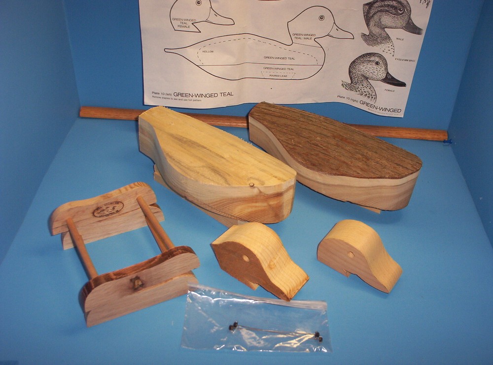 Blue-Winged Teal Cedar Caving Kit