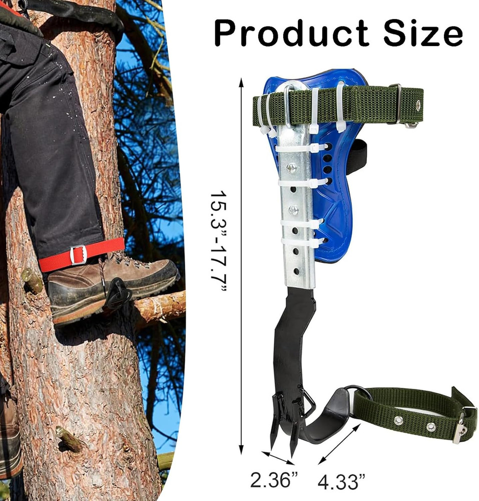 Adjustable Tree Climbing Spikes Set for Fruit Picking & Logging