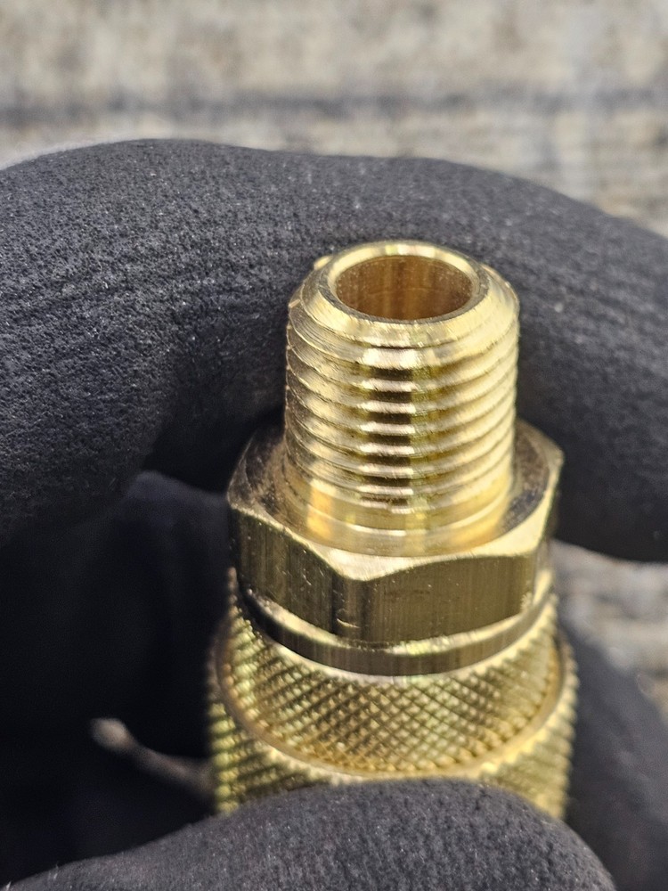 (QTY 4) Milton Kwik Change Coupler M Style 1/2" ID FNPT Brass Replacement