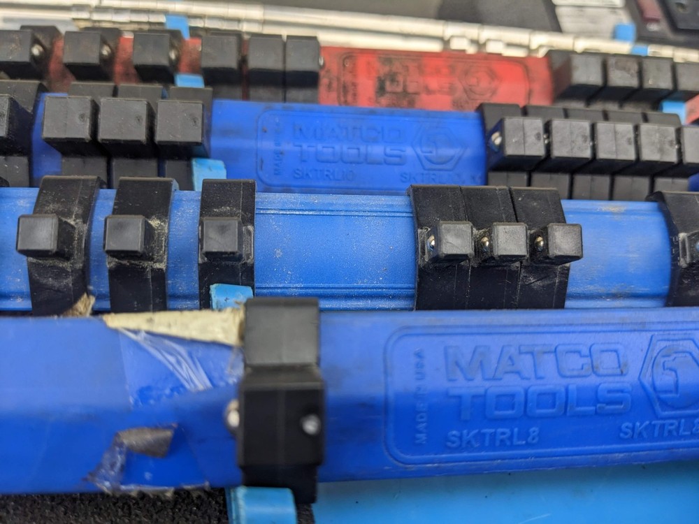 Matco Tools Plastic Socket Rail Organizers Lot