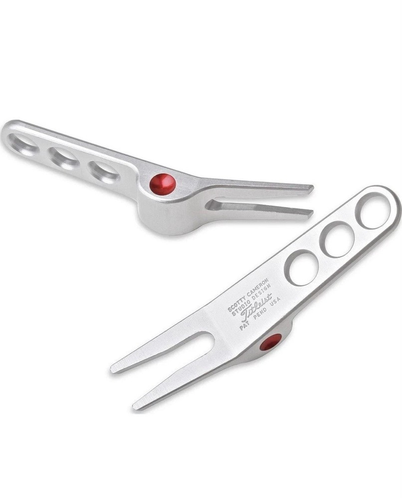 Scotty Cameron Pivot Tool Red Dot Divot Tool Tin New - Silver