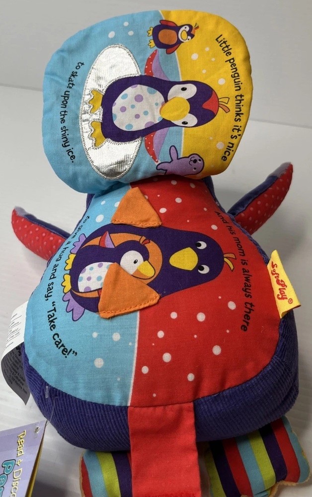 SoftPlay Read & Discover Penguin Book Plush 2008