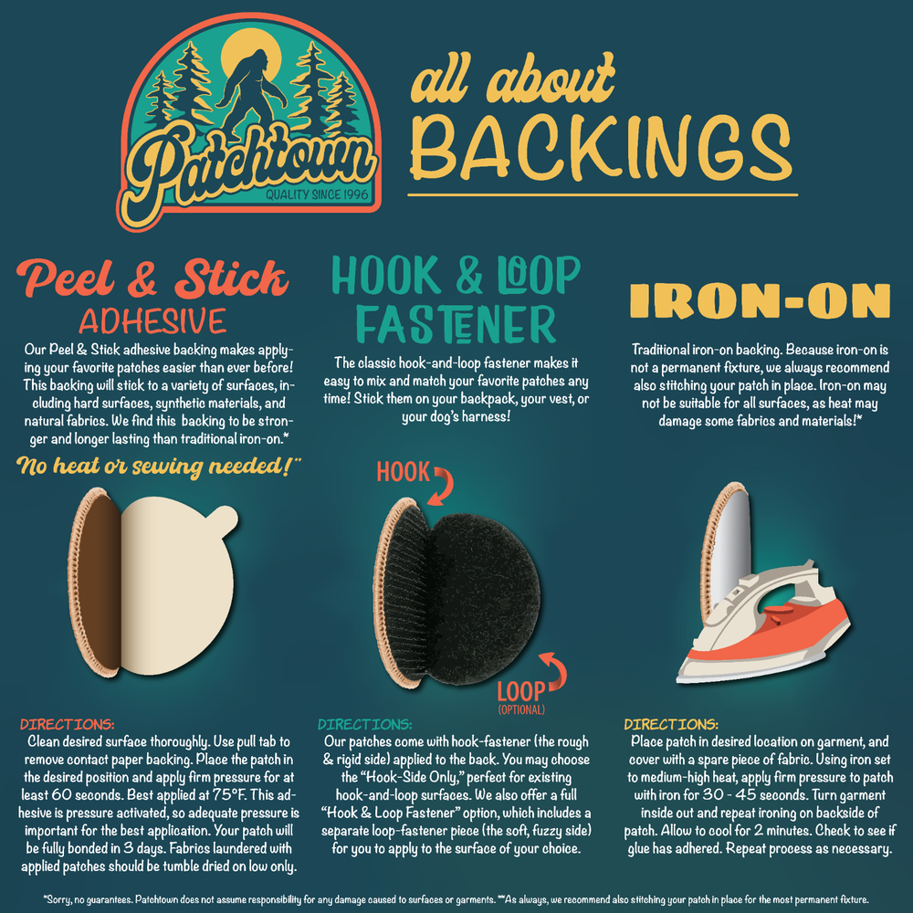 Orange Tennessee Tristar Patch - 2" Round Embroidered Patch