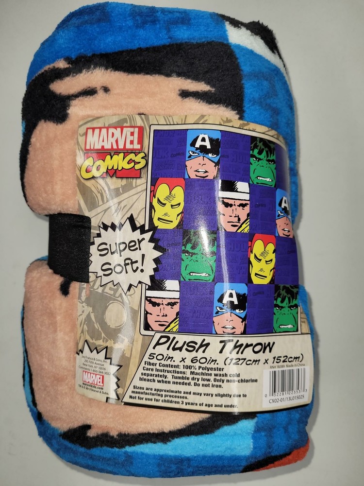 Marvel Comics Super Soft Plush Throw - 50 x 60 Inches
