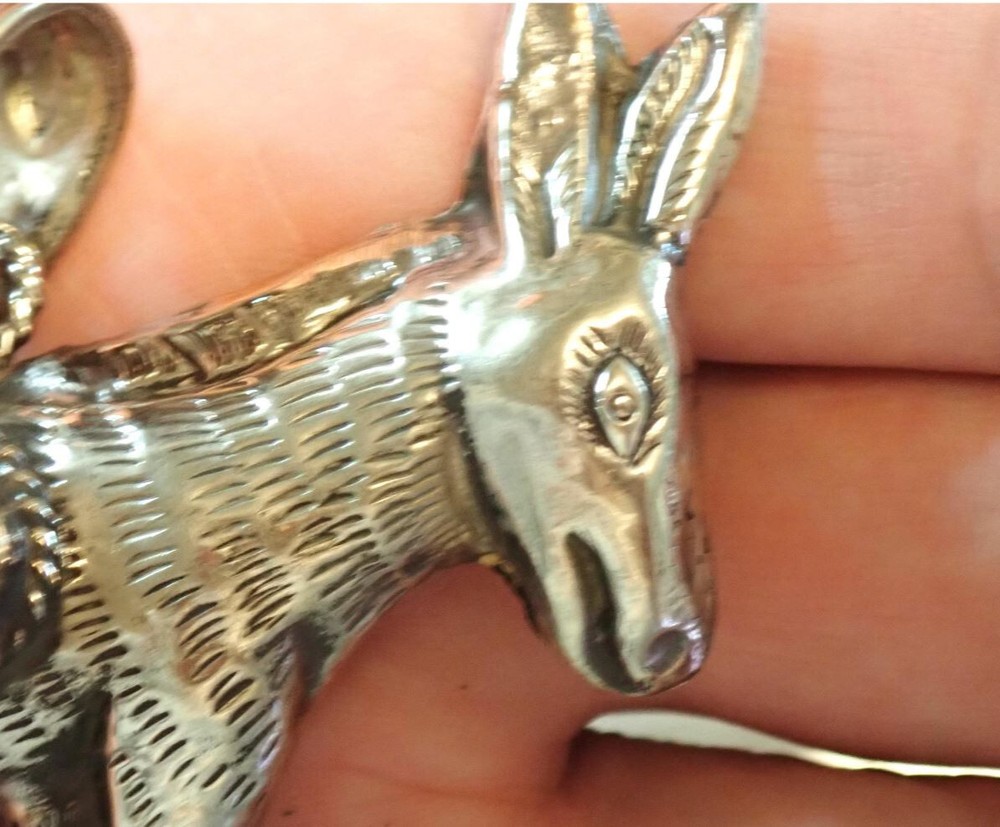 Donkey Mule Turquoise Pendant 3D