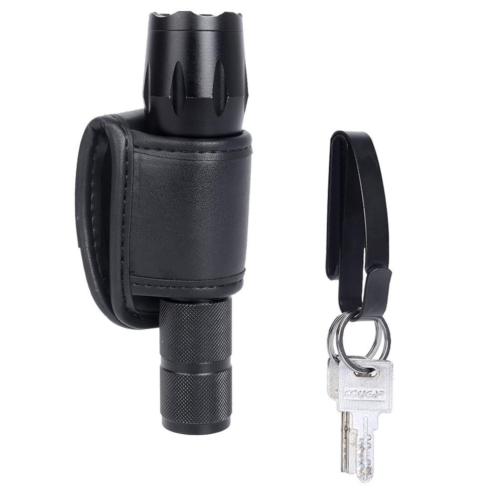 TAFTACFR Open Top Compact Light Holders Black Plain & Metal Keychains