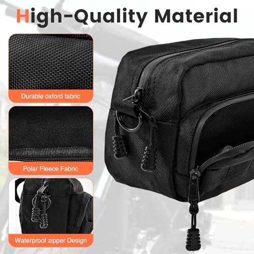 Motorcycle Handlebar Bag,Easy Installation Motorcycle Bag,Universal Black