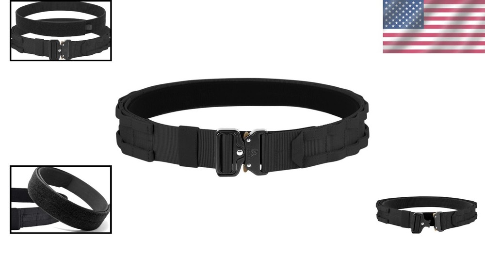 Comfortable Quick Release Rigger Belt with MOLLE Compatibility - Sizes S-XL