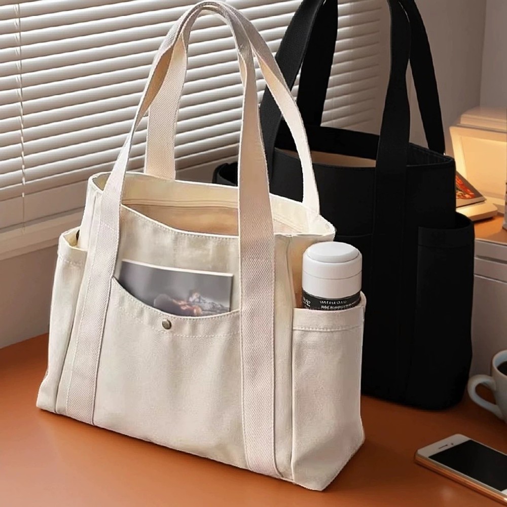 Handbag, portable large-capacity tote bag