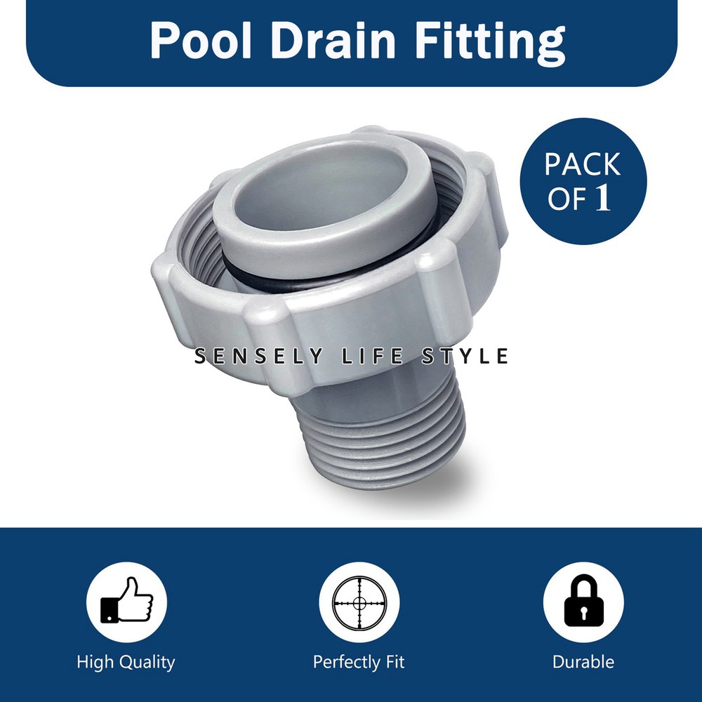 Swimming Pool Drain Fitting Replacement Compatible with Coleman Pool, Adapter