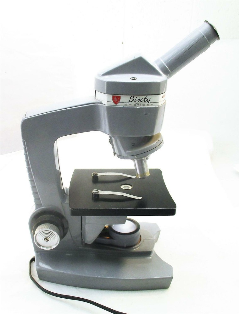 American Optical Microscope Spencer Sixty With 10X And 43X Objectives