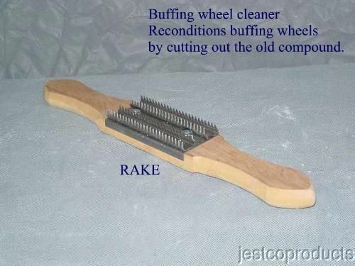 Buffing wheel cleaner-Rake Aluminum Stainless Brass