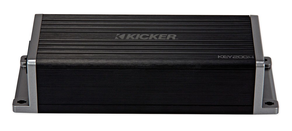 KICKER KEY2004 200w 4-Channel Smart Amplifier w/Auto-EQ/Processor+Amp Wire Kit