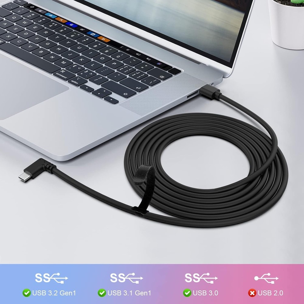 VR Link Cable Compatible with Oculus/Meta Quest 2/3/Pro Accessories and PC/St...